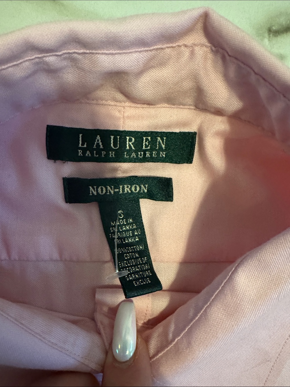 Ralph Lauren Light Pink Button-Down Dress Shirt - Picture 3 of 4